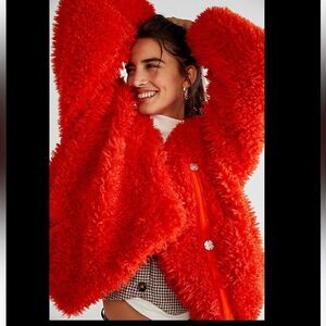 Free People Lena Teddy Jacket NWT
